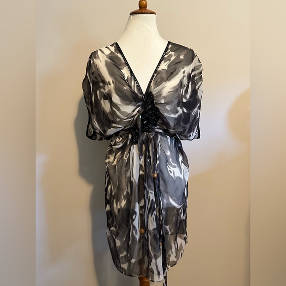 Diane Von Furstenberg Tops - Diane Von Furstenberg Silk Tunic w/ Embellishment